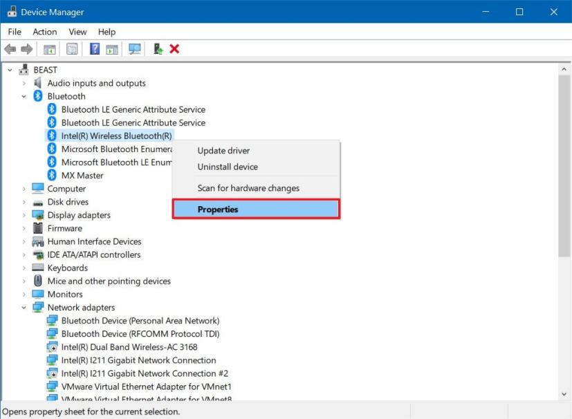 Device Manager, Bluetooth