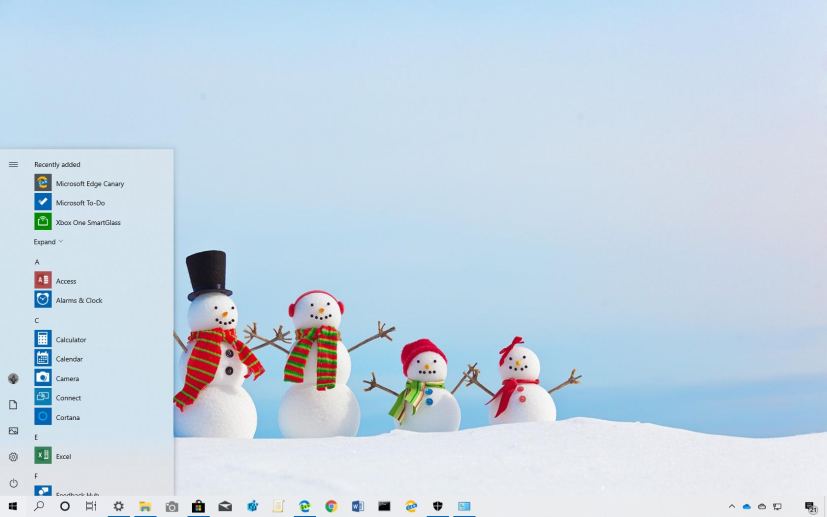 Snow Sculptures theme for Windows 10