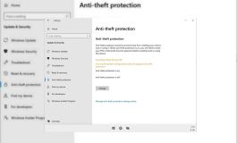 Windows 10X anti-theft protection